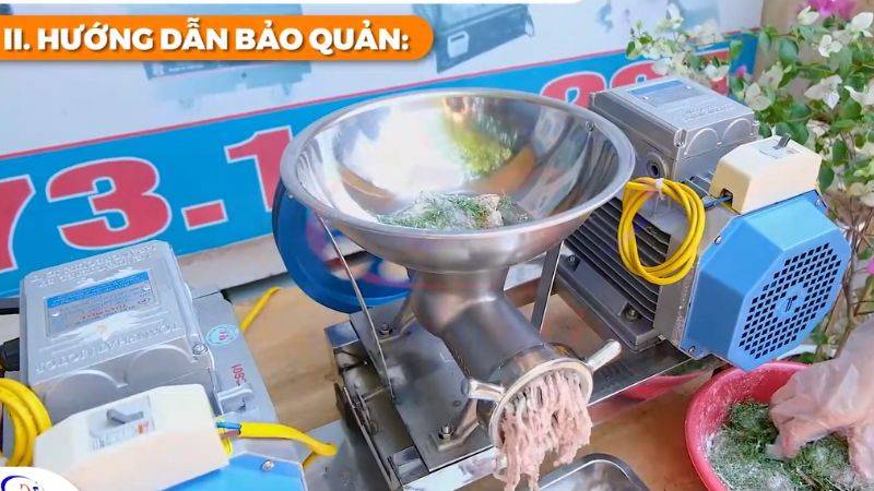 bảo quản cối xay thịt công nghiệp