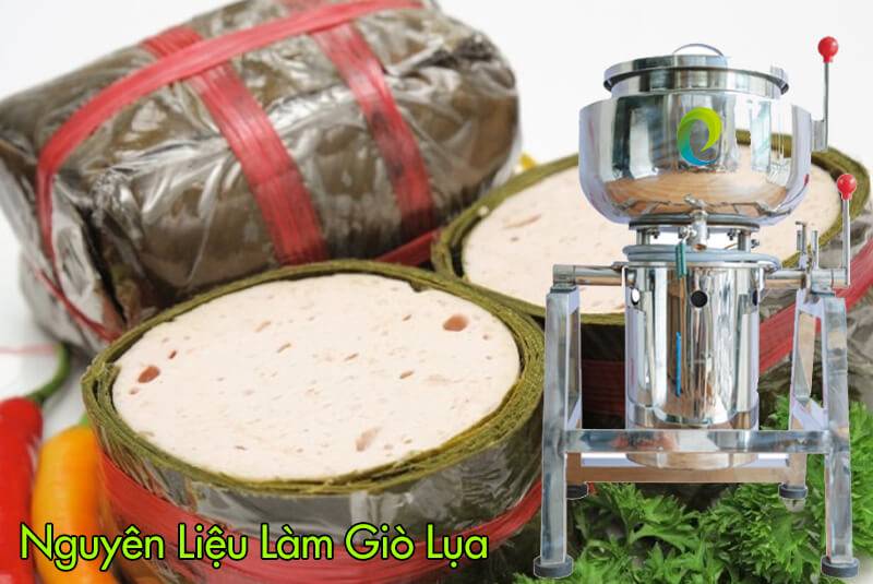 làm giò lụa bằng máy xay thịt công nghiệp